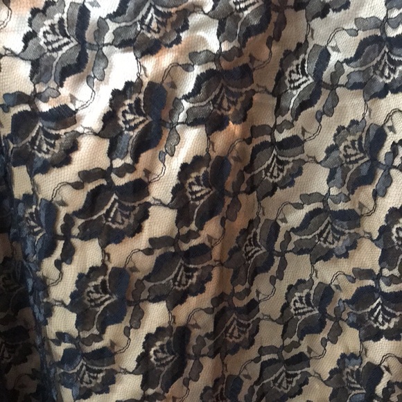 Simon Chang black rose lace covered full maxi skirt - Picture 5 of 9